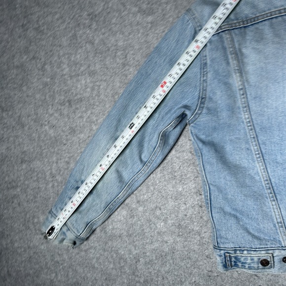Signature by Levi Strauss Light Blue Denim Jacket with Cream Collar - Picture 13 of 14